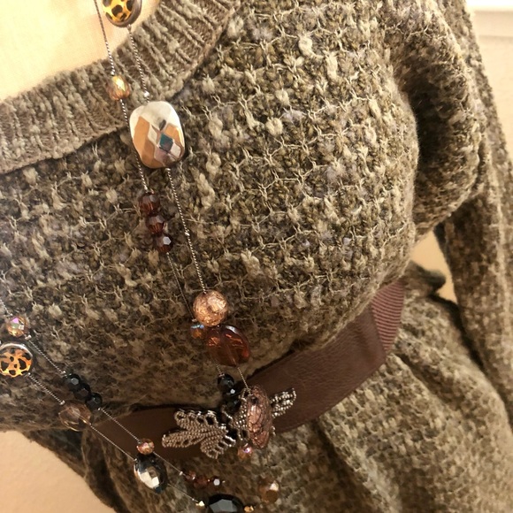 EUC M Free People Green Sweater - Picture 4 of 8